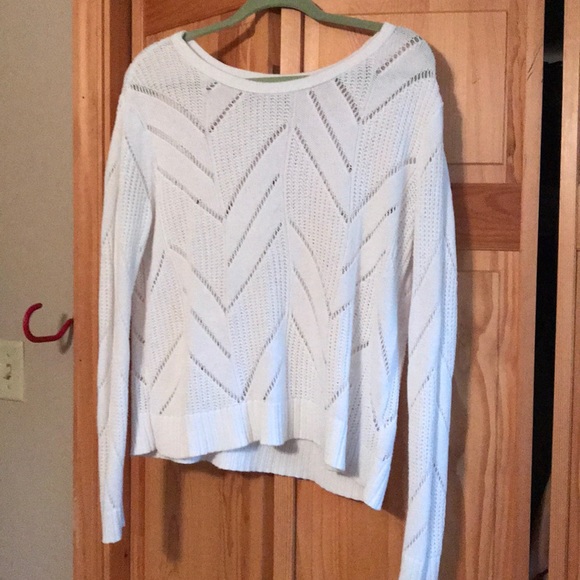 American Eagle Outfitters Sweaters - White Crotched Sweater